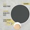 HBCY Creations Round Wood Framed Wall Mounted Magnetic Chalkboards with Eraser and Chalk